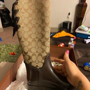Coach rain boots